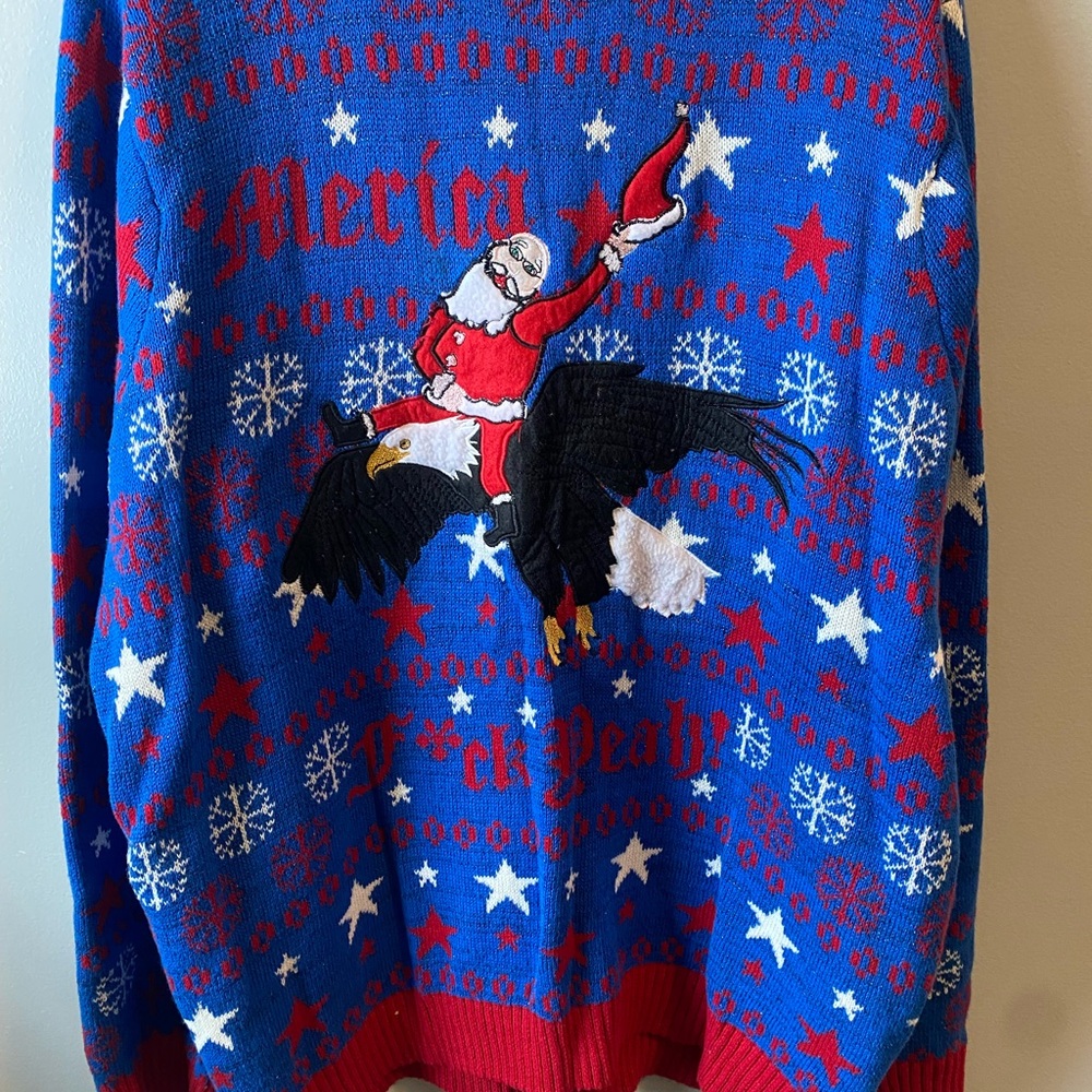 Merica F*ck Yeah Christmas sweater